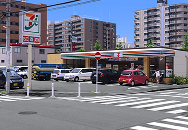 セブンイレブン 新横浜1丁目店付近