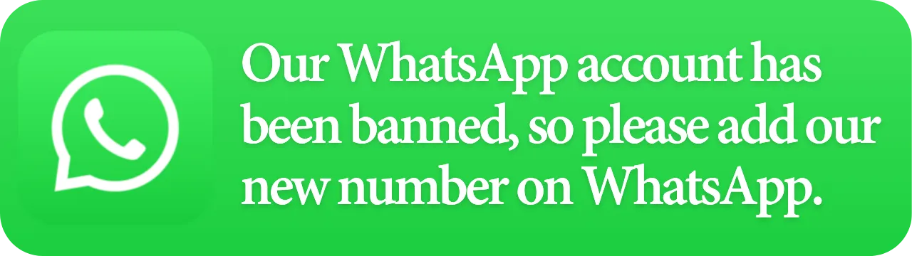 Alternative account information due to WhatsApp ban